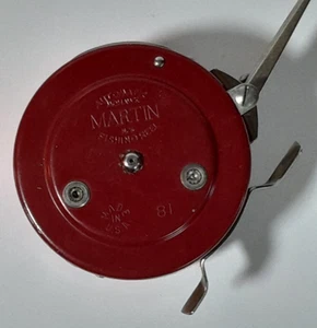 Martin Mohawk Rojo Vintage Nº Carrete automático de pesca con mosca 81 - Imagen 1 de 6