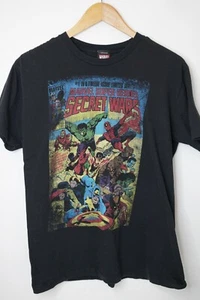 Camisa Negra De Colección Marvel Secret Wars Capitán América Wolverine L - Imagen 1 de 3