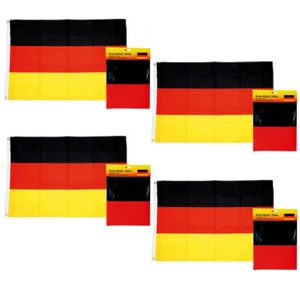 4x Länderflagge Flagge Fahne Landesfahne, Deutschland, 60x90cm, mit 2 Metallösen - Bild 1 von 3