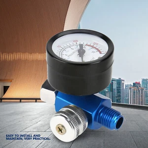 1/4” Spray Paint Air Pressure Regulator Pressure Gauge Pneumatic Tool - Picture 1 of 7