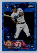 2023 Topps Chrome Sapphire Josh Jung Rookie Texas Rangers #529