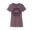 T-shirt Harley-Davidson Forever Skull grafika fioletowy