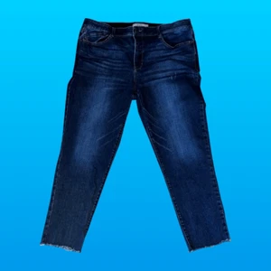 Pantalones de mezclilla al tobillo talla grande lavado mediano Wit & Wisdom talla 16 34x25,5 #131 - Imagen 1 de 4