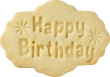 Cookies Cachet Joyeux Anniversaire 7,5 X 4,7 CM Birkmann Cuire Prägen Biscuits