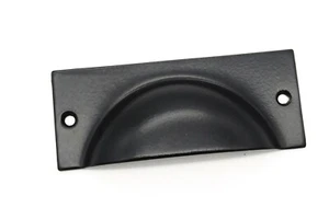 Black Bin Pull  Antique Bin Pull Cup Pull Cabinet Bin Pull Furniture Bin Pull - Picture 1 of 4