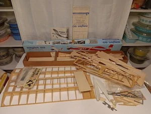 Carl Goldberg Eaglet 50 Trainer Balsa Model Kit Airplane Radio Control R/C Plane - Picture 1 of 18