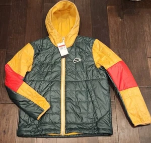 Nike Synthetic Fill Jacket - Men's Large DJ0433-397 / Green, Yellow, Red - Picture 1 of 3