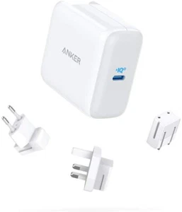 USB C Charger, Anker 65W PIQ 3.0 Type-C Charger, PowerPort III 65W, with US/UK/E - Zdjęcie 1 z 7