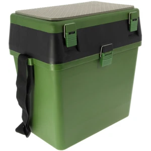  Fishing Green Seat Box with Inner storage and Carry Strap  - Picture 1 of 2