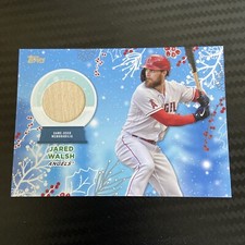 2023 Topps Holiday Bat Relic JARED WALSH Baseball Card RC-JW Angels