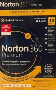 Norton 360 Premium for 10 Devices/1 Year - Picture 1 of 1
