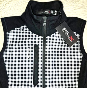 NEW RLX RALPH LAUREN, WOMEN'S SIZE XS, TECH TERRY FULL-ZIP⚫️VEST, MSRP $178.00! - Picture 1 of 24