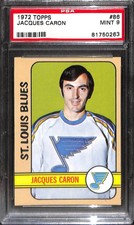 1972 Topps #86 JACQUES CARON PSA 9 81750263
