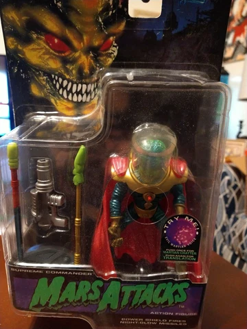 Vintage 1996 Trendmasters Mars Attacks Supreme Commander Figure Sealed New MOC Cover
