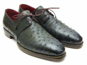 Paul Parkman Goodyear Welted Green Genuine Ostrich Derby Shoes (ID#31VL74) - Picture 1 of 6
