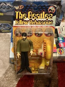 McFarlane Toys THE BEATLES Yellow Submarine George Harrison With Submarine - Picture 1 of 2