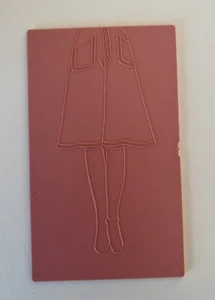 GONNA fondo di ricambio FASHION PLATE TOMY rosa placca L retro floreale vintage 1978 - Foto 1 di 2