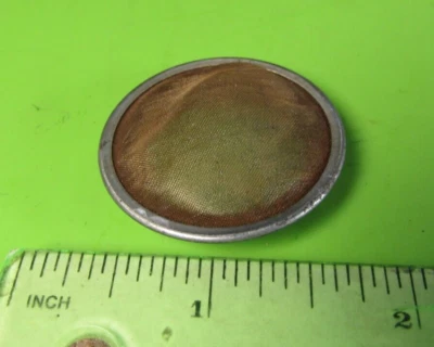 1920-1950's Carburant Mécanique Pompe Verre Bol Laiton Filtre 1 1/2 " Od X 1 " - Photo 1/4