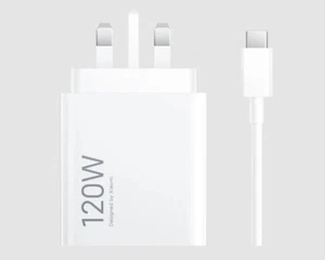Chargeur Ultra Rapide Xiaomi 120W Neuf Scellé Véritable Prise UK avec Câble USB-C 6A - Photo 1 sur 1