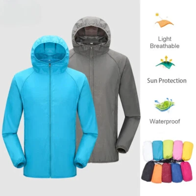 Men Women Waterproof Sun Protection Clothing Fishing Hunting Clothes Quick New - Image 1 of 4