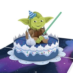 Lovepop Offiziell lizenzierte Star Wars™ Yoda™ Geburtstag Pop-Up Karte - Bild 1 von 4