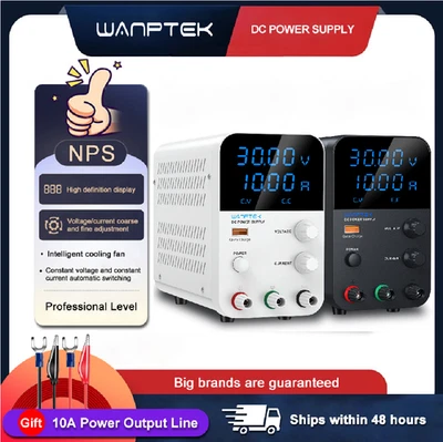 Adjustable DC 0-30V 10A Lab Power Supply Programmable Variable Bench Switching - Image 1 of 4