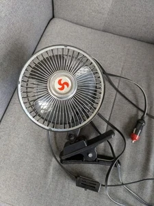 Autocaravana cámper clásica vintage 12v ventilador oscilante con clip con caja de control - Imagen 1 de 6