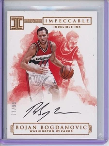 2016-17 Panini Impeccable #II-BB Bojan Bogdanovic Indelible Ink #/99 - Picture 1 of 2