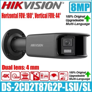 Hik New DS-2CD2T87G2P-LSU/SL 8 MP Panoramic ColorVu Dual Lens Bullet IP Camera - Picture 1 of 17