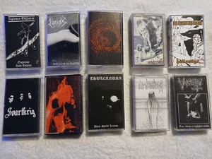 BLACK METAL 10 CASSETTE LOT Simonia, Svartkrig, Thulcandra, Unbeing. READ!! - Picture 1 of 11