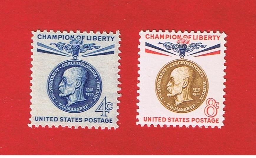 #1147-1148  MNH OG  Masaryk-Champions of Liberty  Free S/H - Image 1 of 1