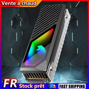 Radiateur SSD M.2 2280 5V 3 broches ARGB avec coussin en silicone thermique (noi - Bild 1 von 8