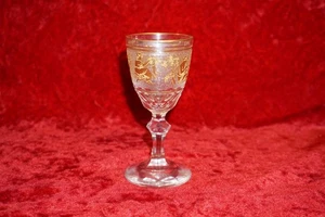 VAL-SAINT-LAMBERT CRYSTAL WINE/WATER GOBLET DANSE DE FLORE 5" (b) - Picture 1 of 5