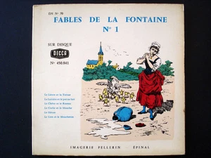 Vintage Imagerie Pellerin d'Epinal Fables de la Fontaine SET with records InvUU - Picture 1 of 12