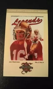 Joe Montana San Francisco 49ers Legends Sports Memorabilia Post Card Postcard - Picture 1 of 1