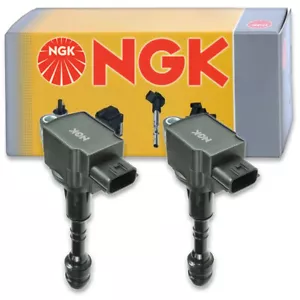 2 pc NGK 48940 U5296 Ignition Coils for UF551 UF-551 IGC0001 IC631 GN10247 qa - Picture 1 of 5
