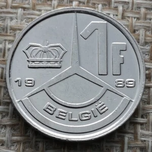 Coin Belgique - 1989 - 1 franc - Baudouin Ier (NL) - Picture 1 of 2