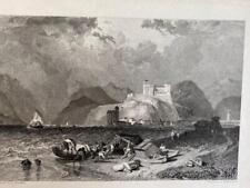 ENGRAVING ANGERA ITALY Engraved by BRANDARD from a Painting by STANFIELD 1800s