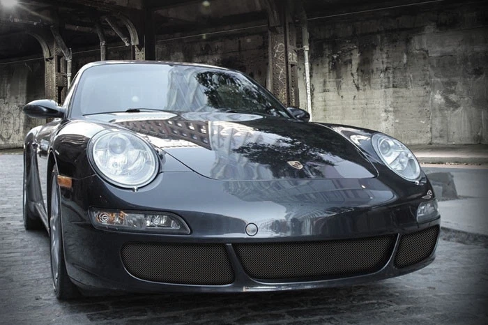 Parrilla de malla inferior negra para Porsche 911 997 2005 2006 2007 2008 Foto 1 de 1