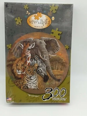 Rompecabezas de agarre Jumbo Serendipity 300 animales de safari manchas y rayas - Nuevo Foto 1 de 4