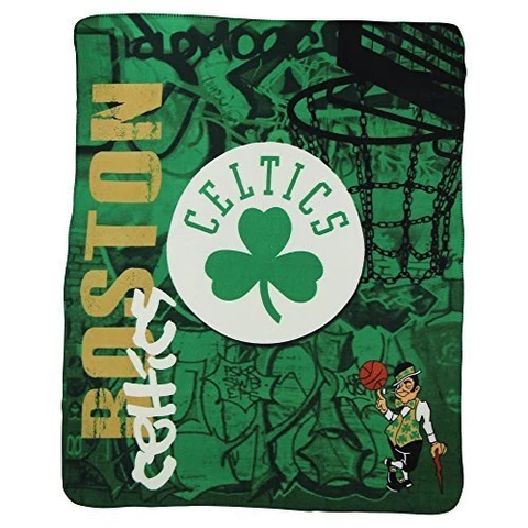 Officially Licensed NBA Fleece Throw Blanket 50" x 60" (Boston Celtics) Cover