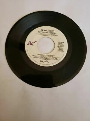 1990 Slaughter - Desperately - Chrysalis (45RPM RPM 7”  Single)(J295)  - Image 1 of 2