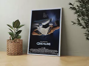 Gremlins 1984 Classic Movie - Canvas - Framed or  Poster Available 01 - Picture 1 of 9