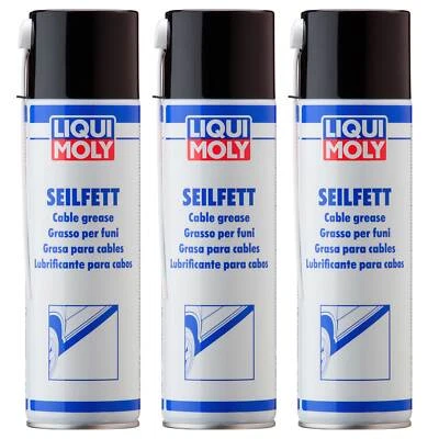 LIQUI MOLY LM silikonfreies Seilfett 3x 6135 Dose Aerosol 500ml = 1,5 Liter