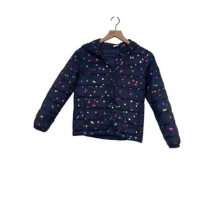 Gap Kids Girls ColdControl Lite Polka Dot Pimaloft Hooded  Jacket Size Large - Picture 1 of 6