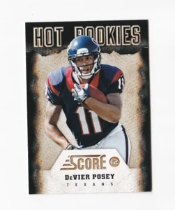 2012 Score Hot Rookies #27 DeVier Posey Houston Texans Ohio State Buckeyes OSU - Bild 1 von 2