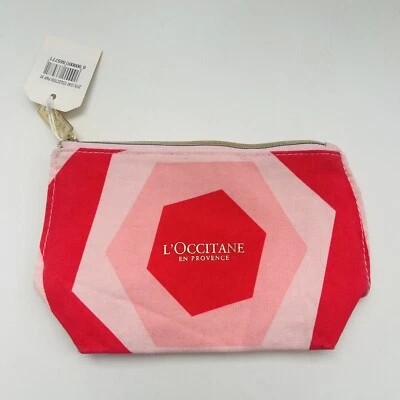 L’Occitane en Provence Bolso Rosa Maquillaje Artículos de Aseo Bolsa de Algodón - ¡Ver Nota!! Foto 1 de 4