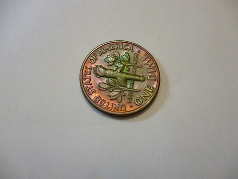 1987 d dime ddr and toned Cover