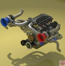 1/24 1/25 scale model car parts 3d Print Ford HOONICORN V2 motor engine 
