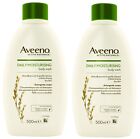 2 x Aveeno Daily Moisturising Body Wash 500ml for dry sensitive skin